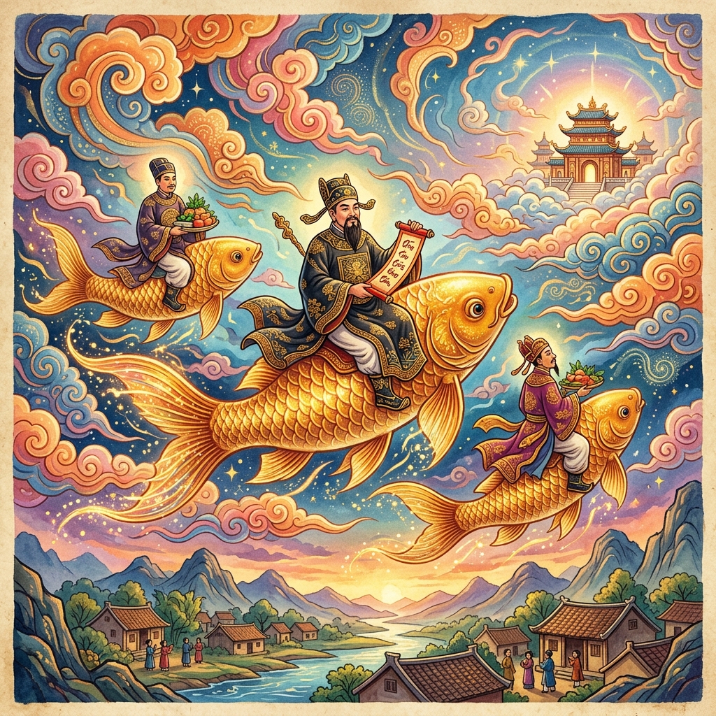 Ngày đưa Ông Táo về trời (23 tháng Chạp) - Báo hiệu Tết đến xuân về